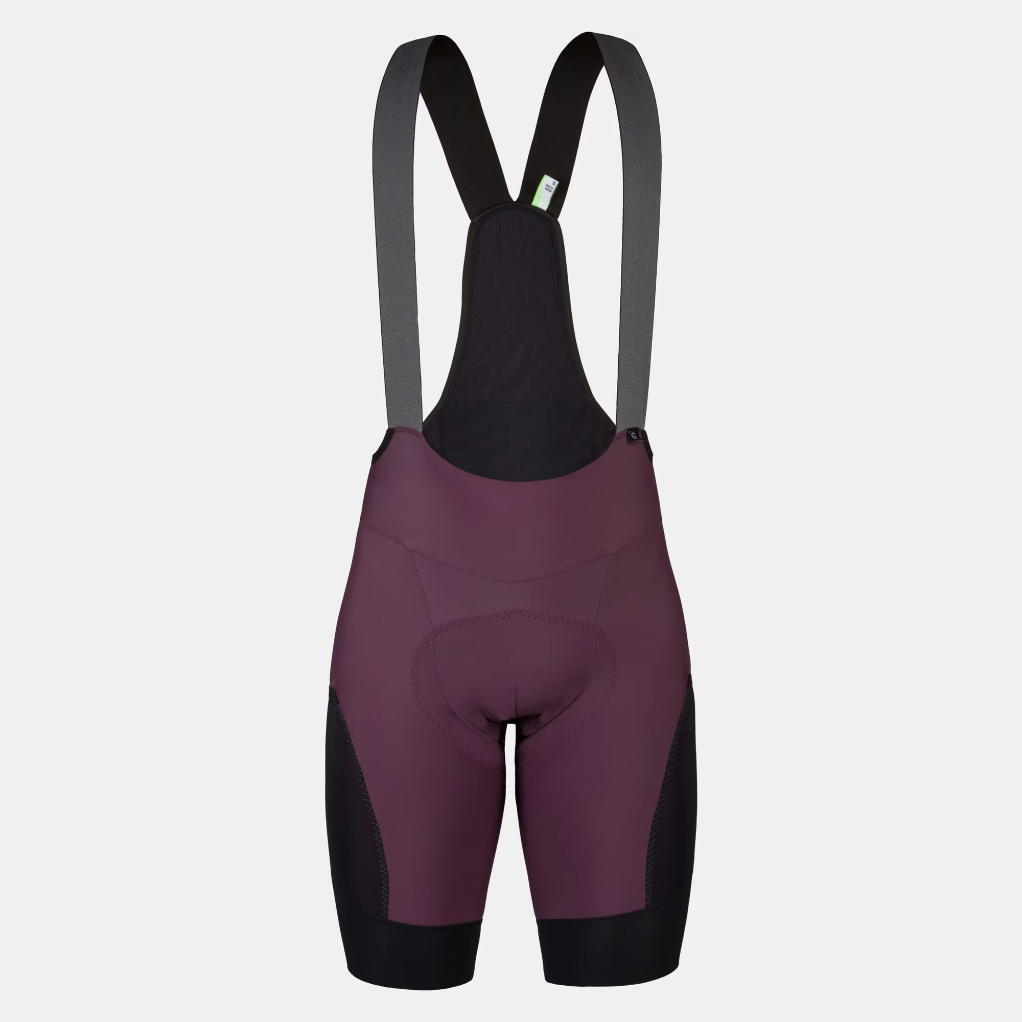 Q36.5 Adventure Cargo Bib Shorts - Men's - Langhe Red front view with padded seat and adjustable bib straps for cycling comfort