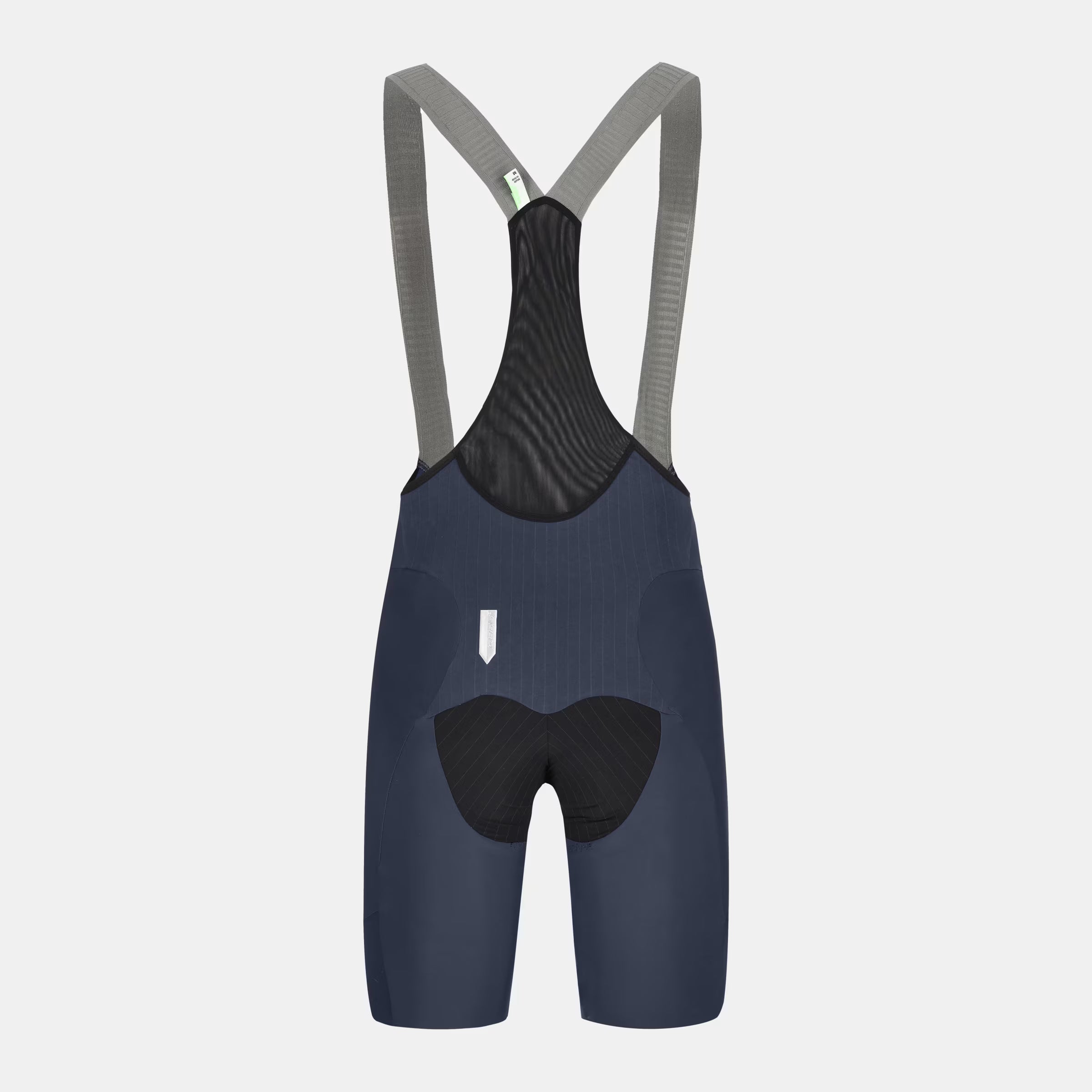 Q36.5 Gregarius Pro Bib Shorts - Men's - Nautica Blue rear view showing mesh upper and ergonomic padded seat design