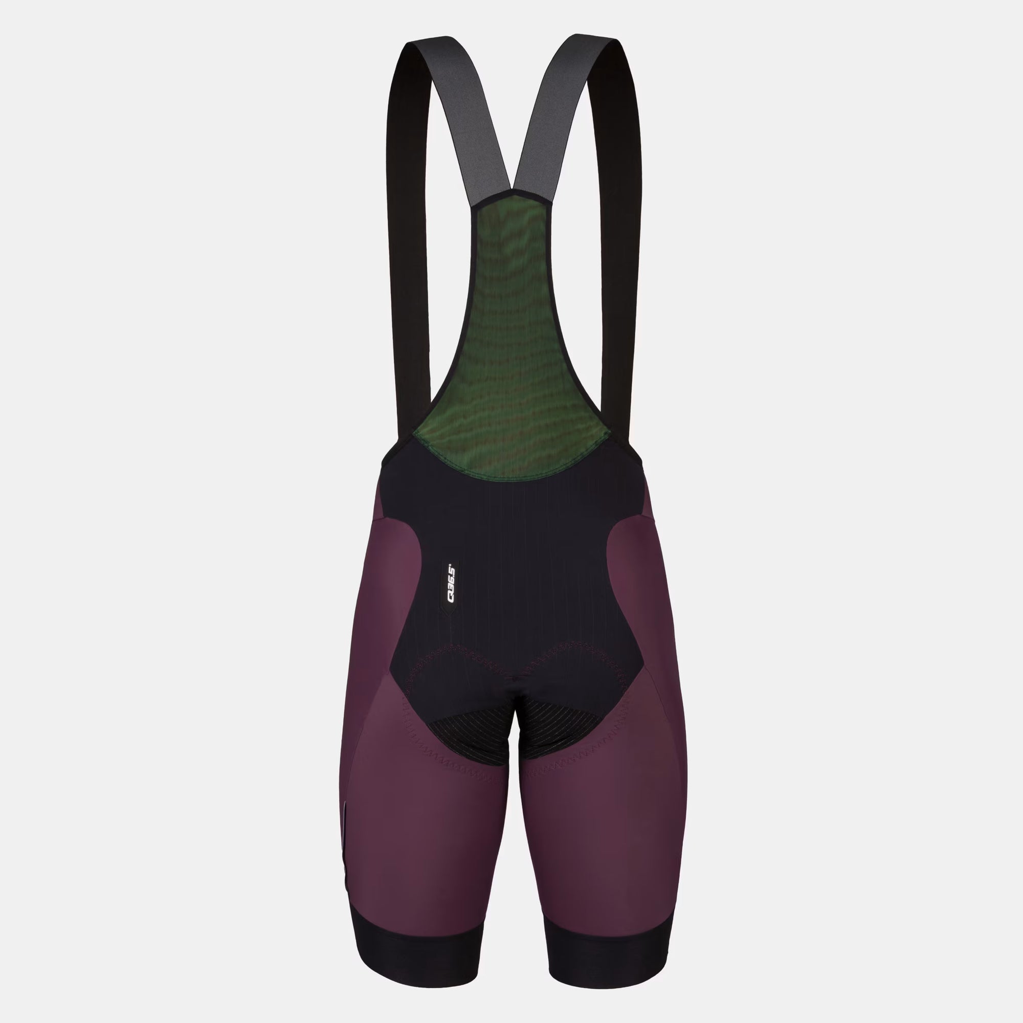Q36.5 Gregarius Pro Bib Shorts Mod24 - Men's - Langhe Red back view showing mesh upper and padded chamois for cycling comfort
