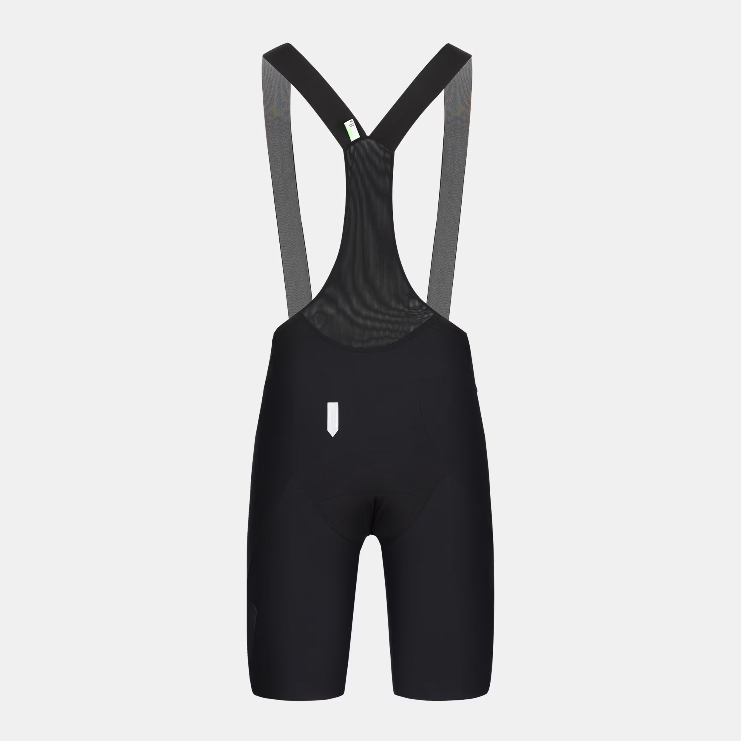 Q36.5 Dottore Hybrid Bib Shorts - Men's - Black with mesh bib straps and sleek insulated fabric for cool weather cycling performance