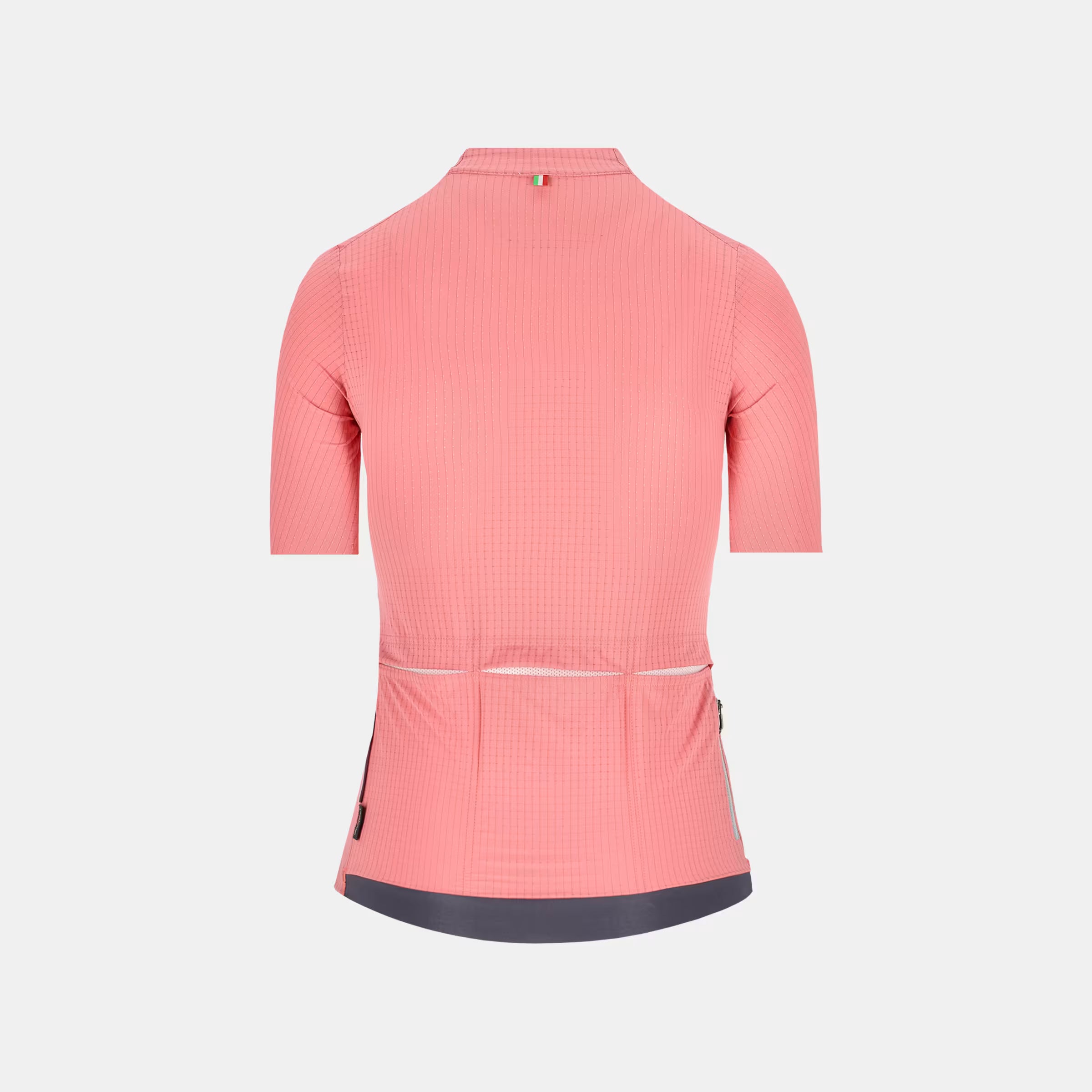 Back view of Q36.5 Dottore Pro Jersey - Women's - Giro Pink with rear pockets and textured fast-drying fabric