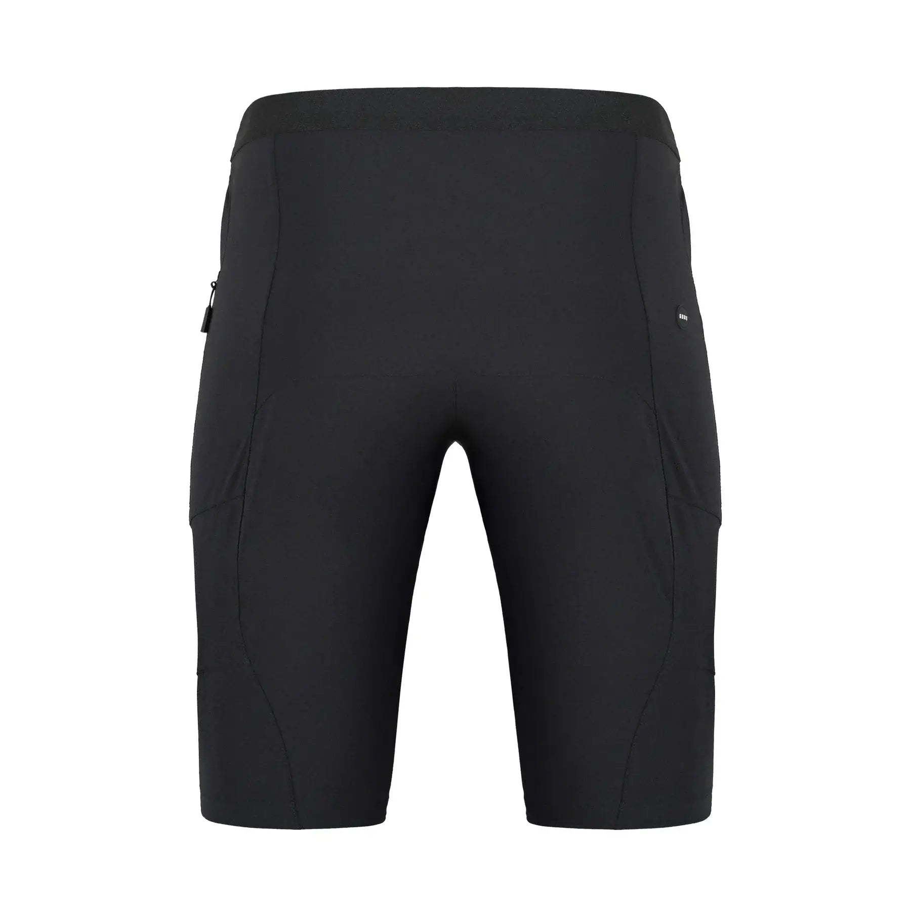 Back view of GOBIK Ranger Shorts - Men's showing black lightweight design and side zip pocket details