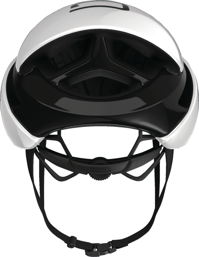 Top view of ABUS GameChanger Helmet showing aerodynamic design and internal padding for professional cycling performance