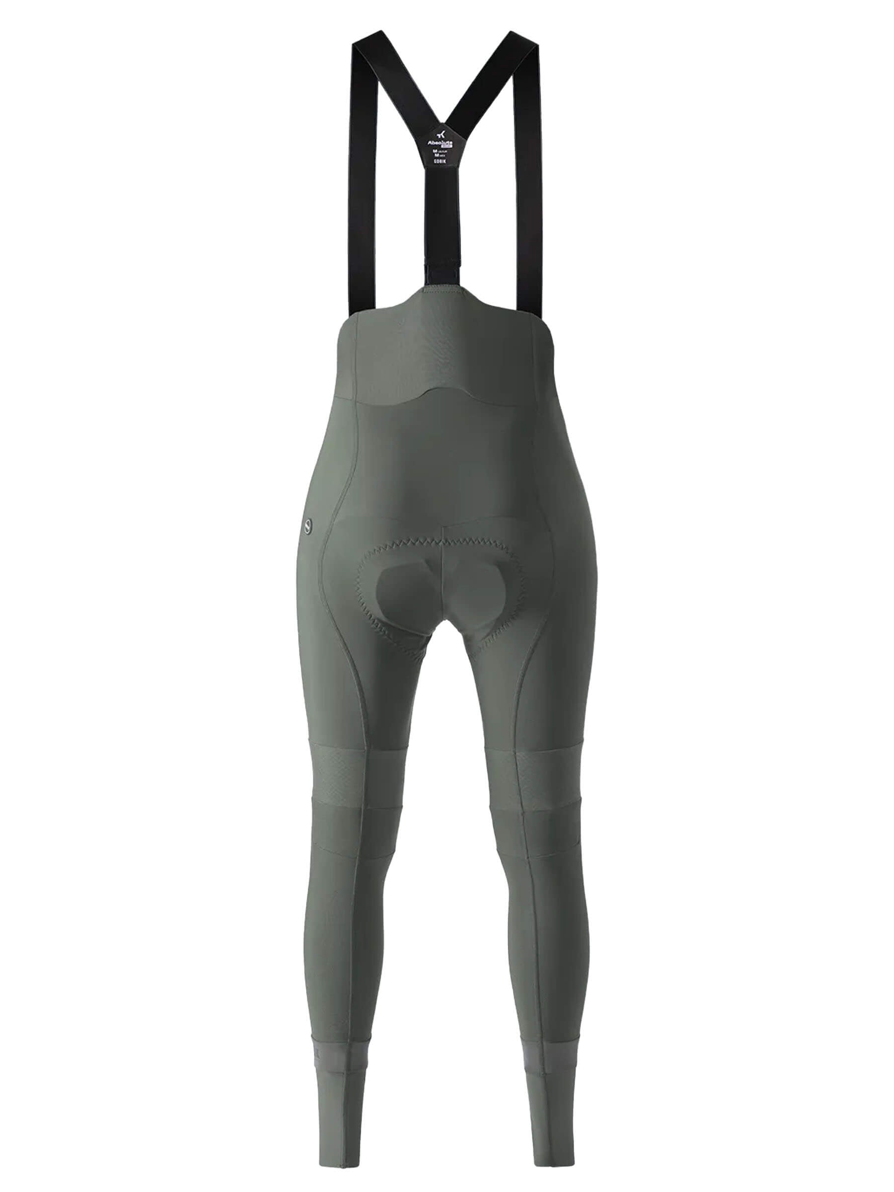 GOBIK Absolute 6.0 K9 Bib Tights - Women's rear view showing padded seat and adjustable black shoulder straps