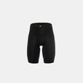 Q36.5 Gregarius Essential Half Shorts - Men's - Black front view showing padded seat and compression fit for cycling performance