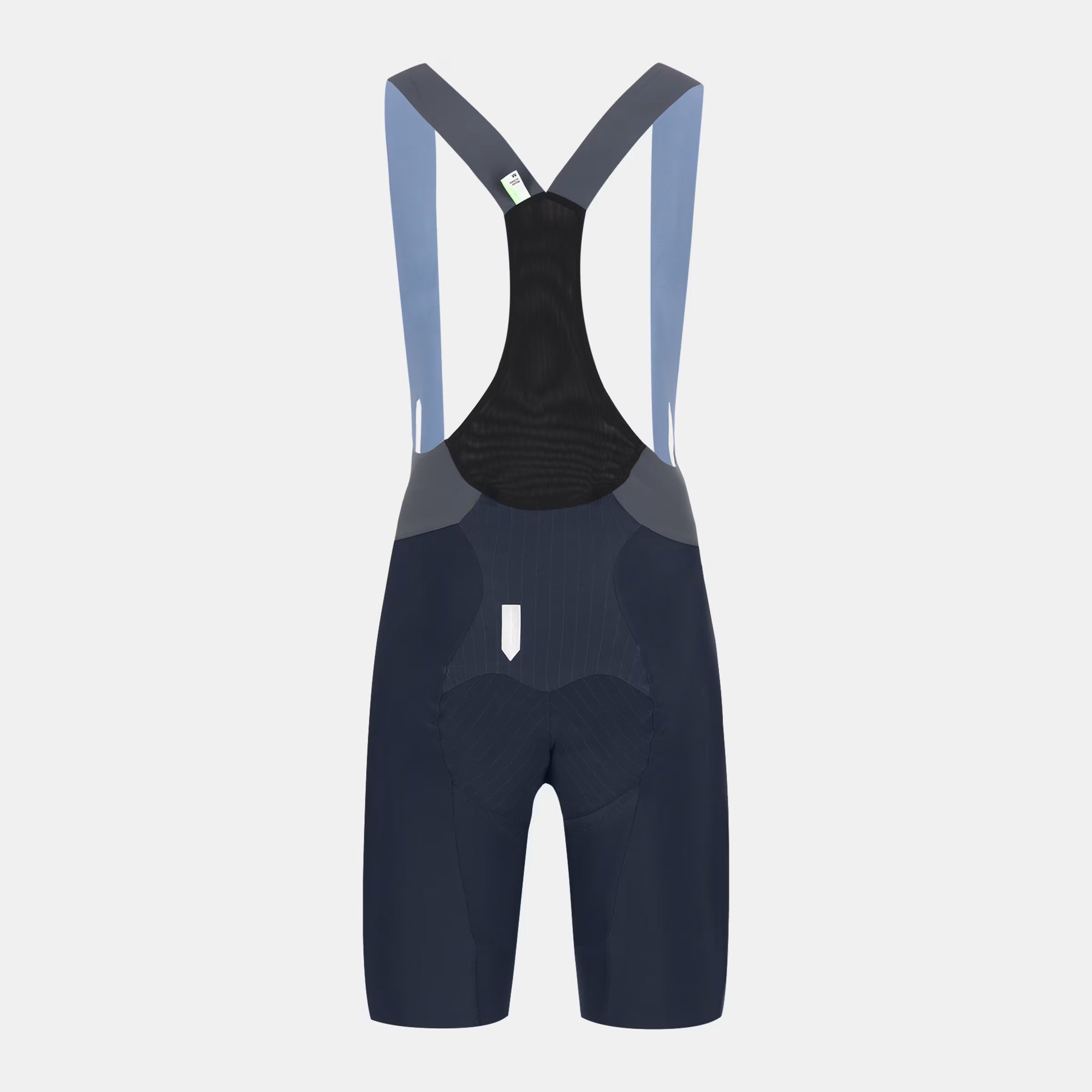 Q36.5 Gregarius Pro Bib Shorts - Women's - Nautica Blue back view showing breathable mesh straps and ergonomic fit