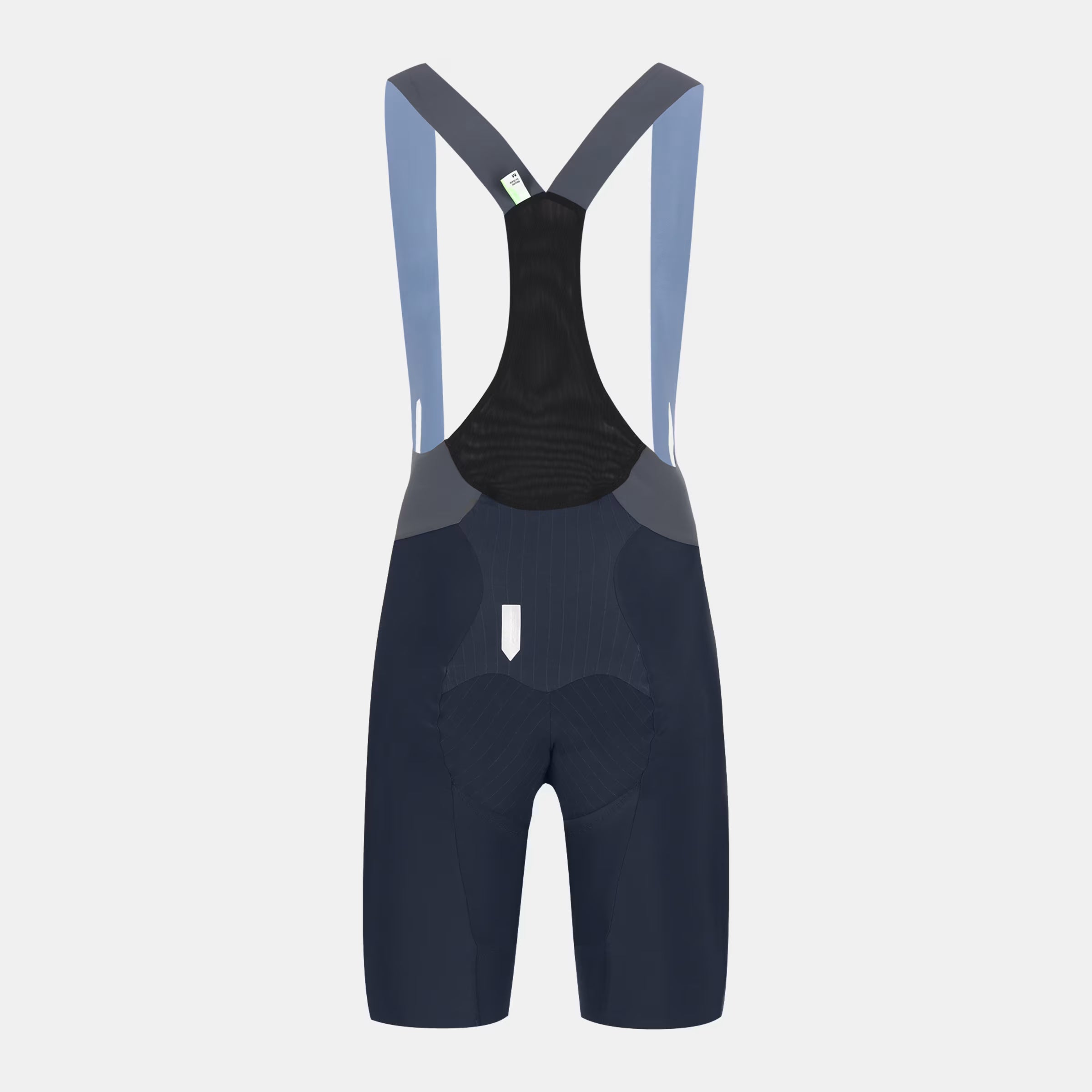 Q36.5 Gregarius Pro Bib Shorts - Women's - Nautica Blue back view showing breathable mesh straps and ergonomic fit
