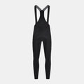 Q36.5 Gregarius Grid Skin Winter Bib Tights - Men's - Black front view showing slim fit and padded seat for cold weather cycling