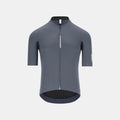 Q36.5 Dottore Pro Jersey - Men's - Grisaille Blue front view with 3D fast-drying fabric and minimal seams for aerodynamics