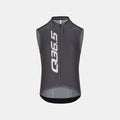 Q36.5 Gregarius Signature Sleeveless Jersey - Men's - Titanium Grey with full front zipper and aerodynamic fit