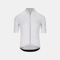 Q36.5 Gregarius Pro Signature Jersey - Men's - Ice Grey front view showing full zip and streamlined fit cycling jersey