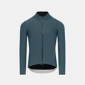 Q36.5 Dottore Woolf Long Sleeve Jersey - Unisex - Australian Green front view with full zipper and long sleeves against white background