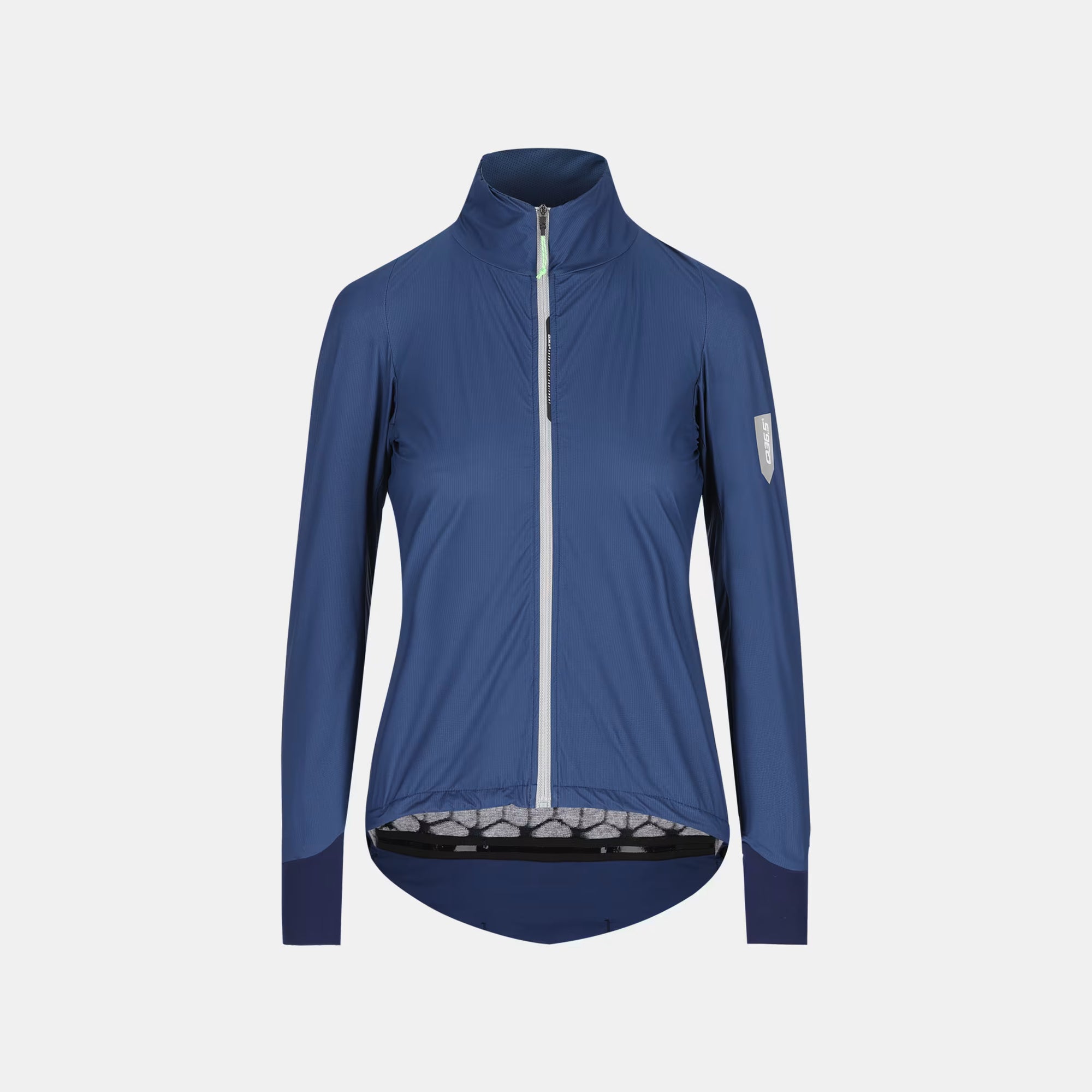 Q36.5 Adventure Winter Jacket - Women's - Navy Blue shown front view with high collar and full zip closure