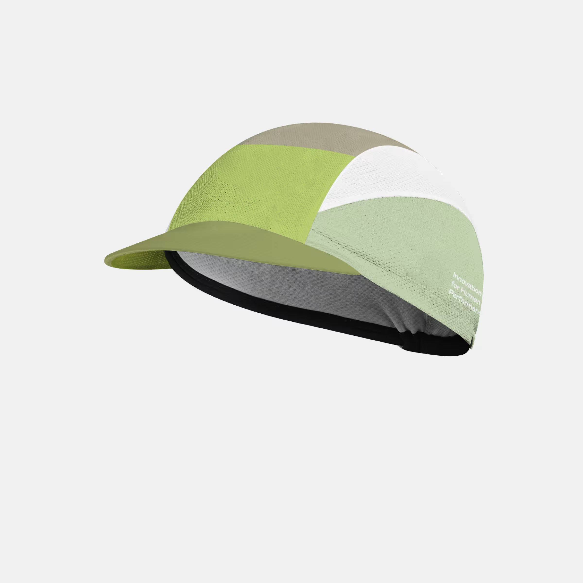 Q36.5 Signature Summer Cap - Menta Green with breathable knit fabric and mesh panels for lightweight cycling comfort