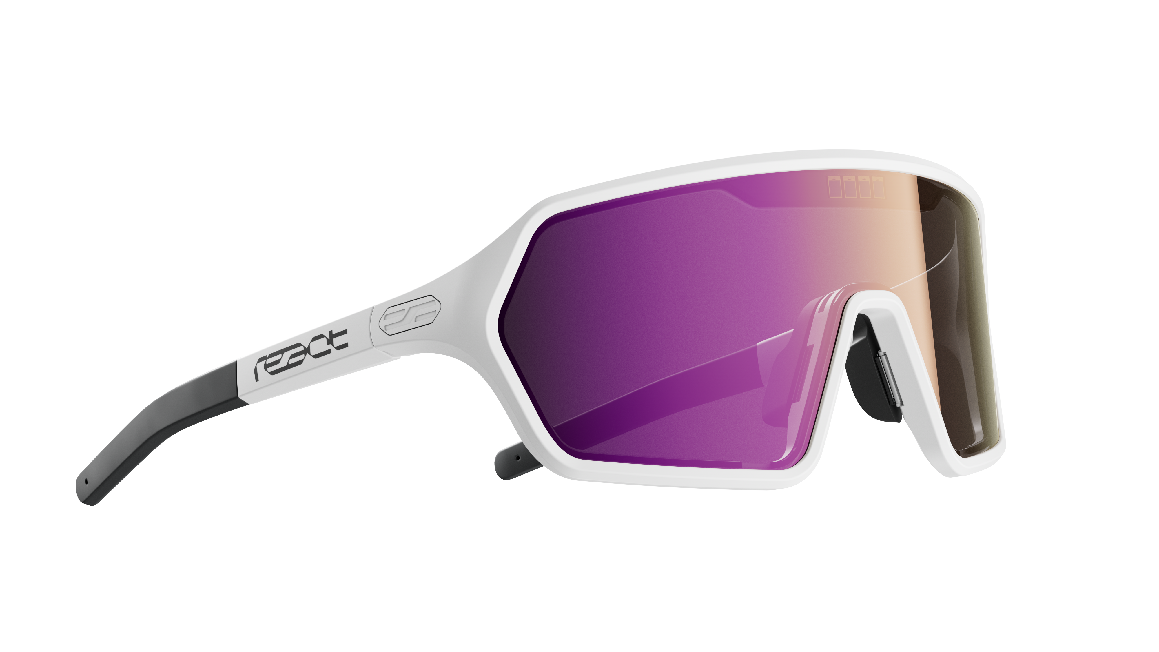 REACT Rev White Sunglasses