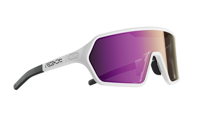 REACT Rev White Sunglasses