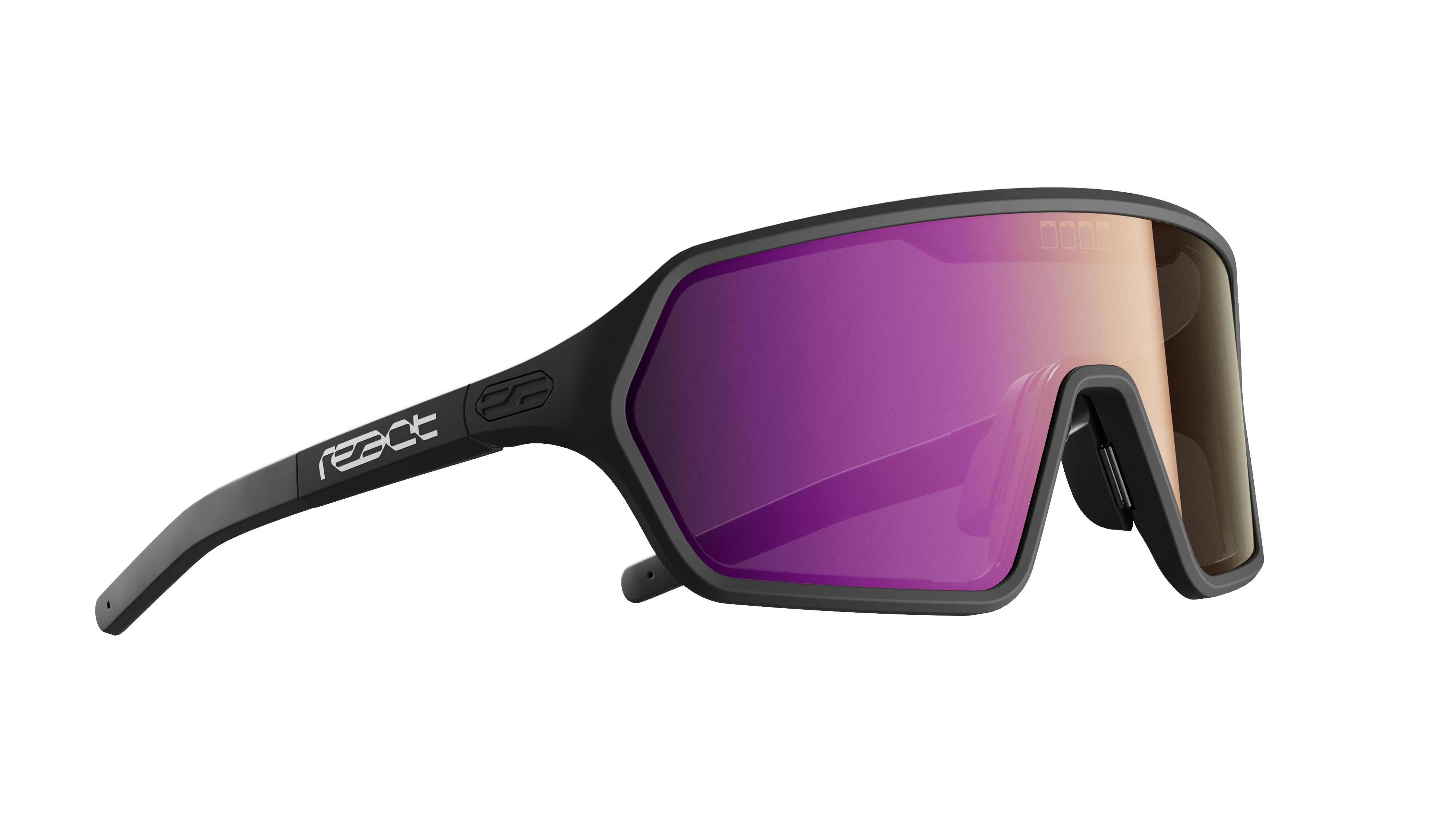 REACT Rev Black Sunglasses