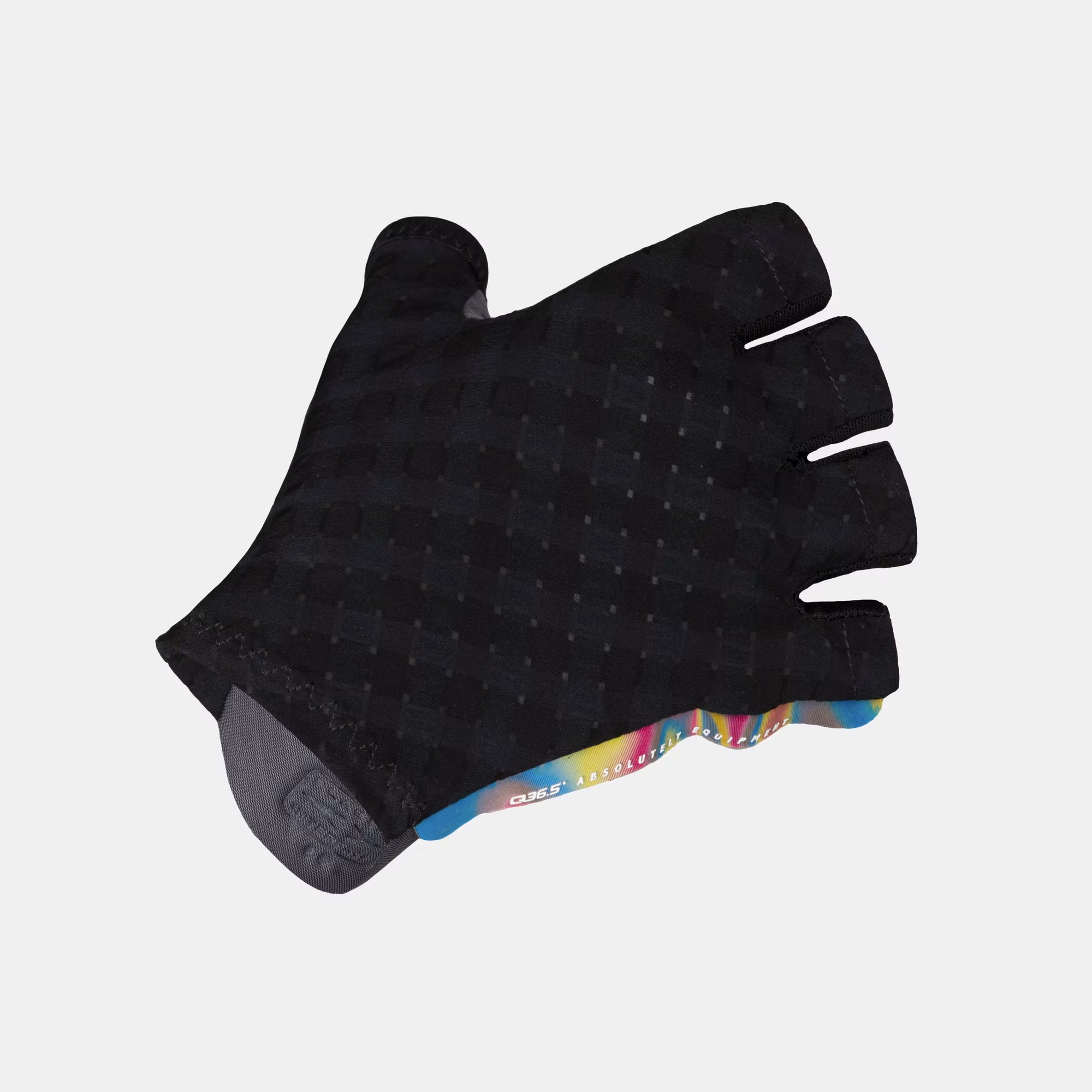 Q36.5 Dottore Clima Summer Gloves - Black with fingerless design and lightweight breathable fabric for summer cycling comfort