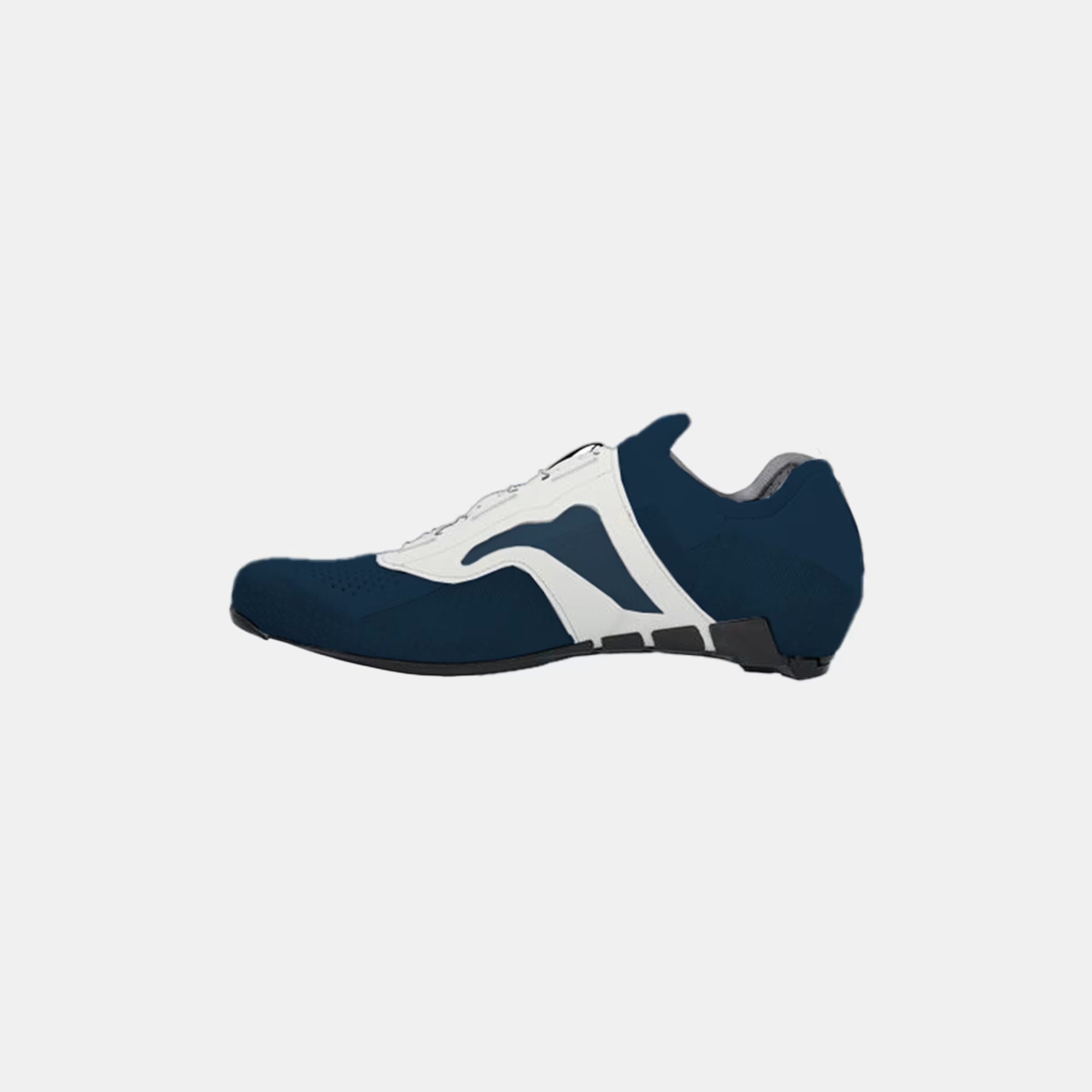 Q36.5 Dottore Clima Road Shoes - Navy Blue side view showing sleek design and ventilation details for cycling performance