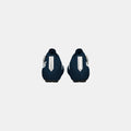 Rear view of Q36.5 Dottore Clima Road Shoes - Navy Blue showing reflective heel strip and streamlined design