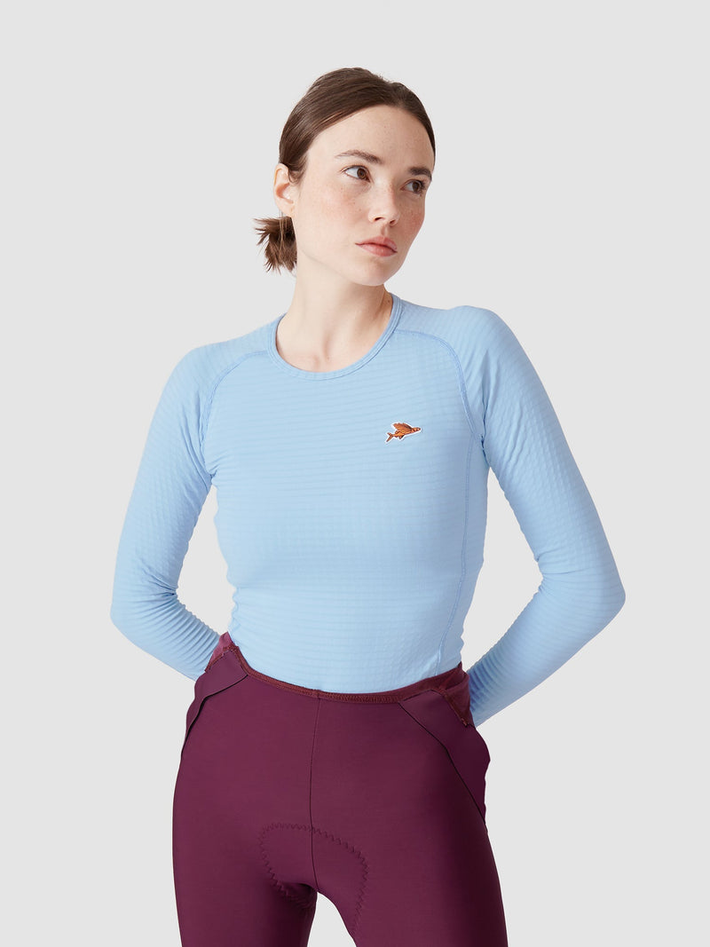 Cafe Du Cycliste Coline Long Sleeve Base Layer  - Women&