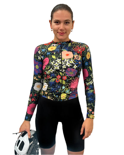 Ostroy Fiori Notturni Lightweight Long-Sleeve Jersey - Women's