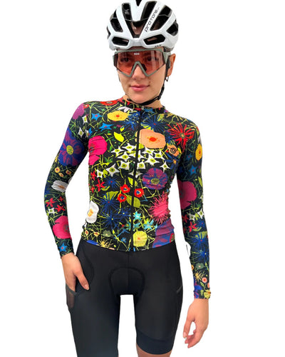 Ostroy Fiori Notturni Lightweight Long-Sleeve Jersey - Women's