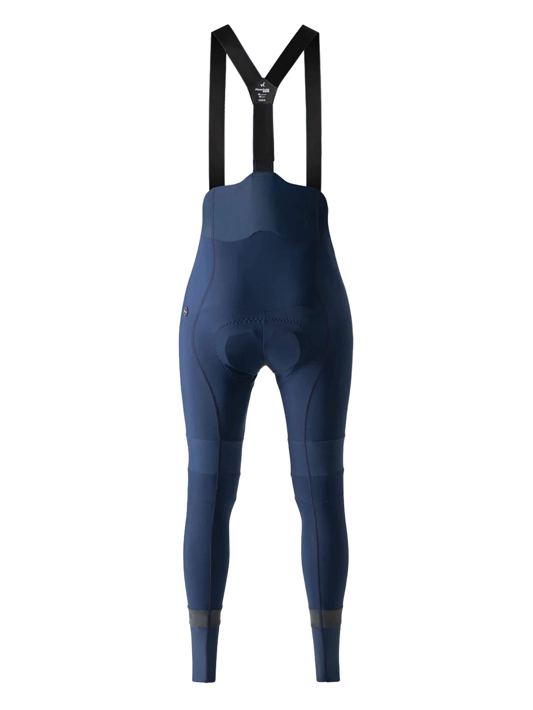 GOBIK Absolute 6.0 K9 Bib Tights - Women's in navy with padded seat and adjustable black shoulder straps shown from back view