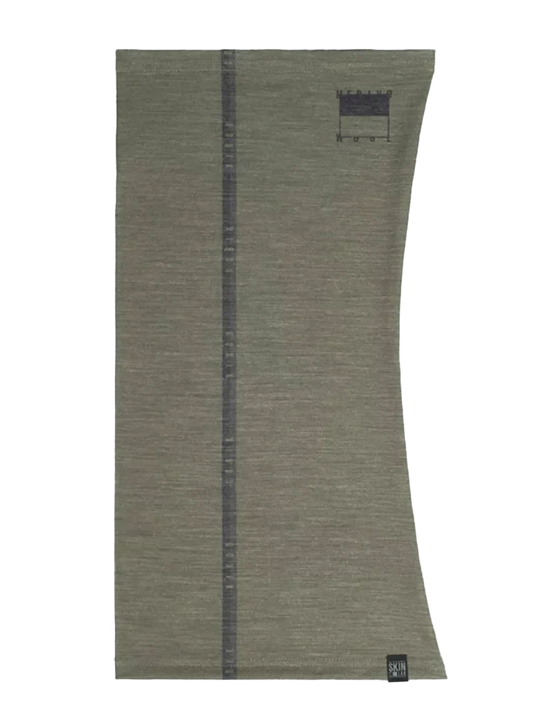 GOBIK Moonbah Merino Neck Warmer in olive, lightweight and ergonomic unisex design for cool weather comfort