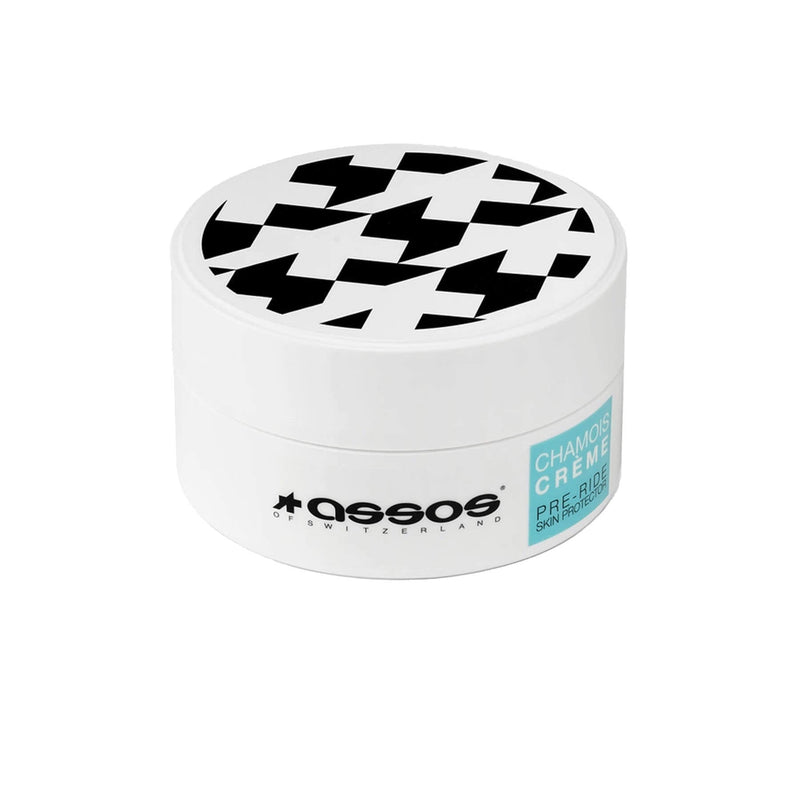 A jar of cream on a white background, ideal for pre-ride hydration, replenishment, and protection against cycling friction-caused irritation.