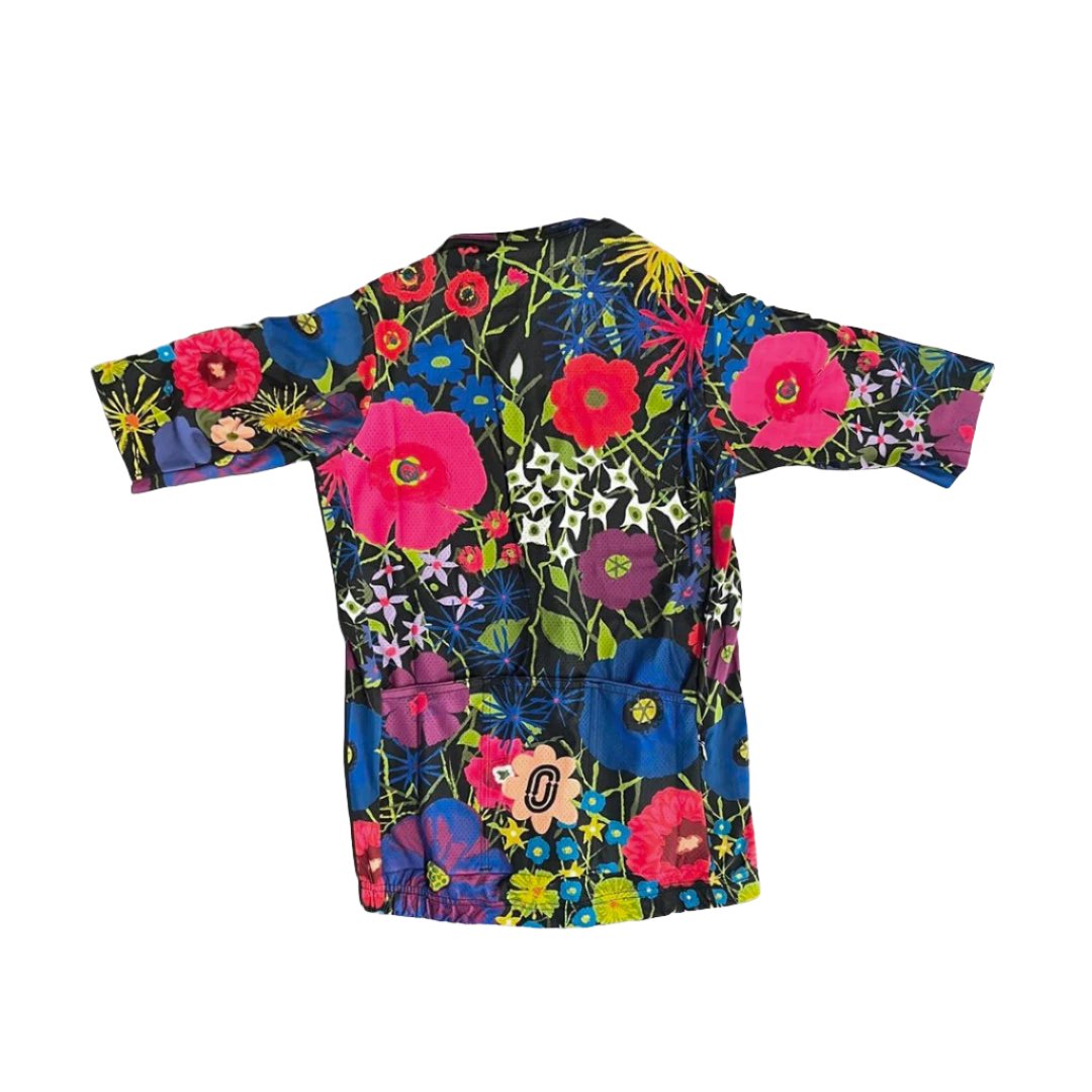 Ostroy Fiori Notturni Mesh Short Sleeve Jersey - Women's