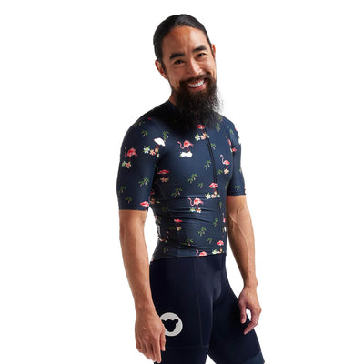 Black Sheep Cycling Men's LTD Aloha Jersey - Flamingo