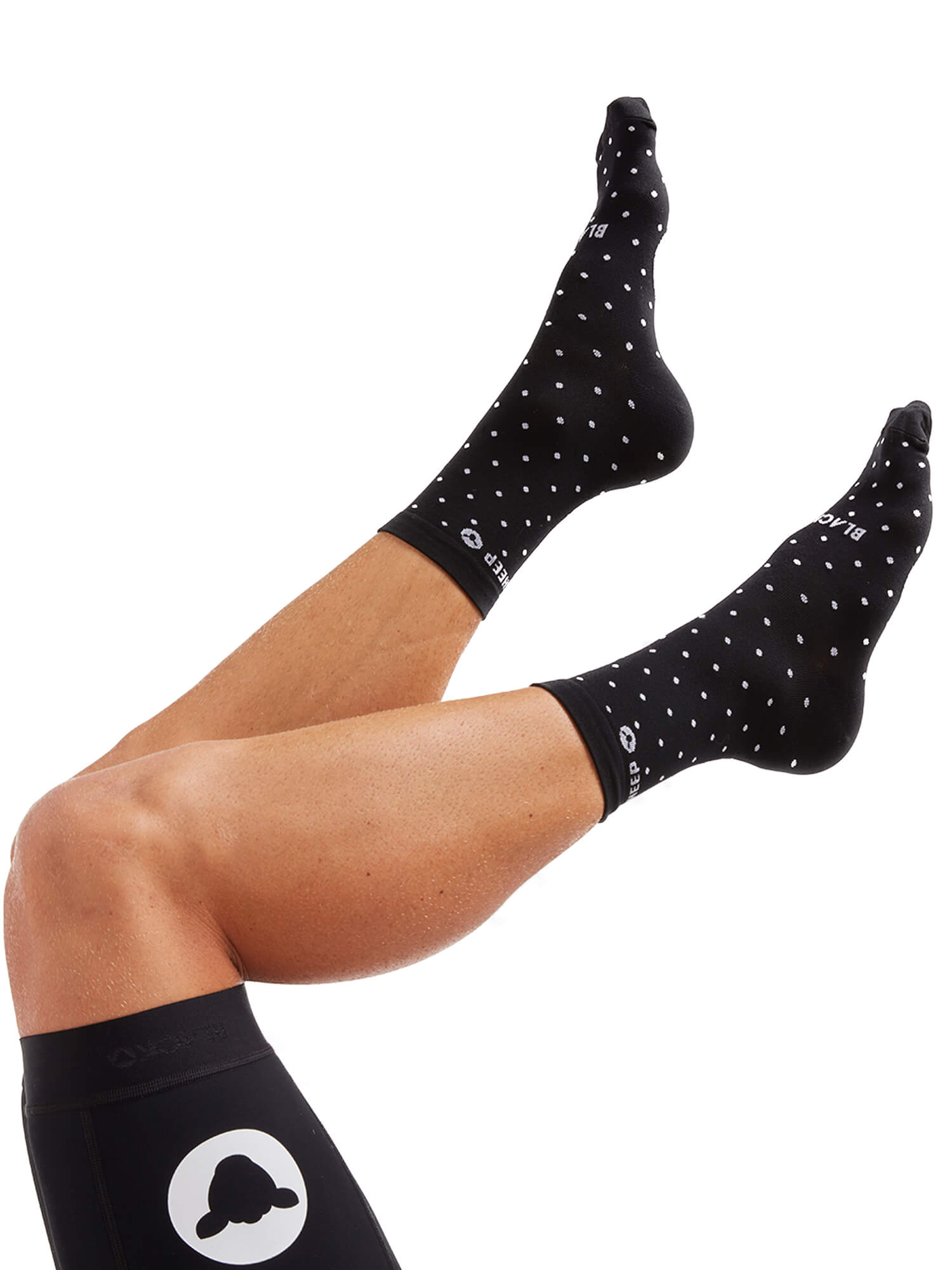 Black Sheep Cycling Perfect Crew Dot Socks