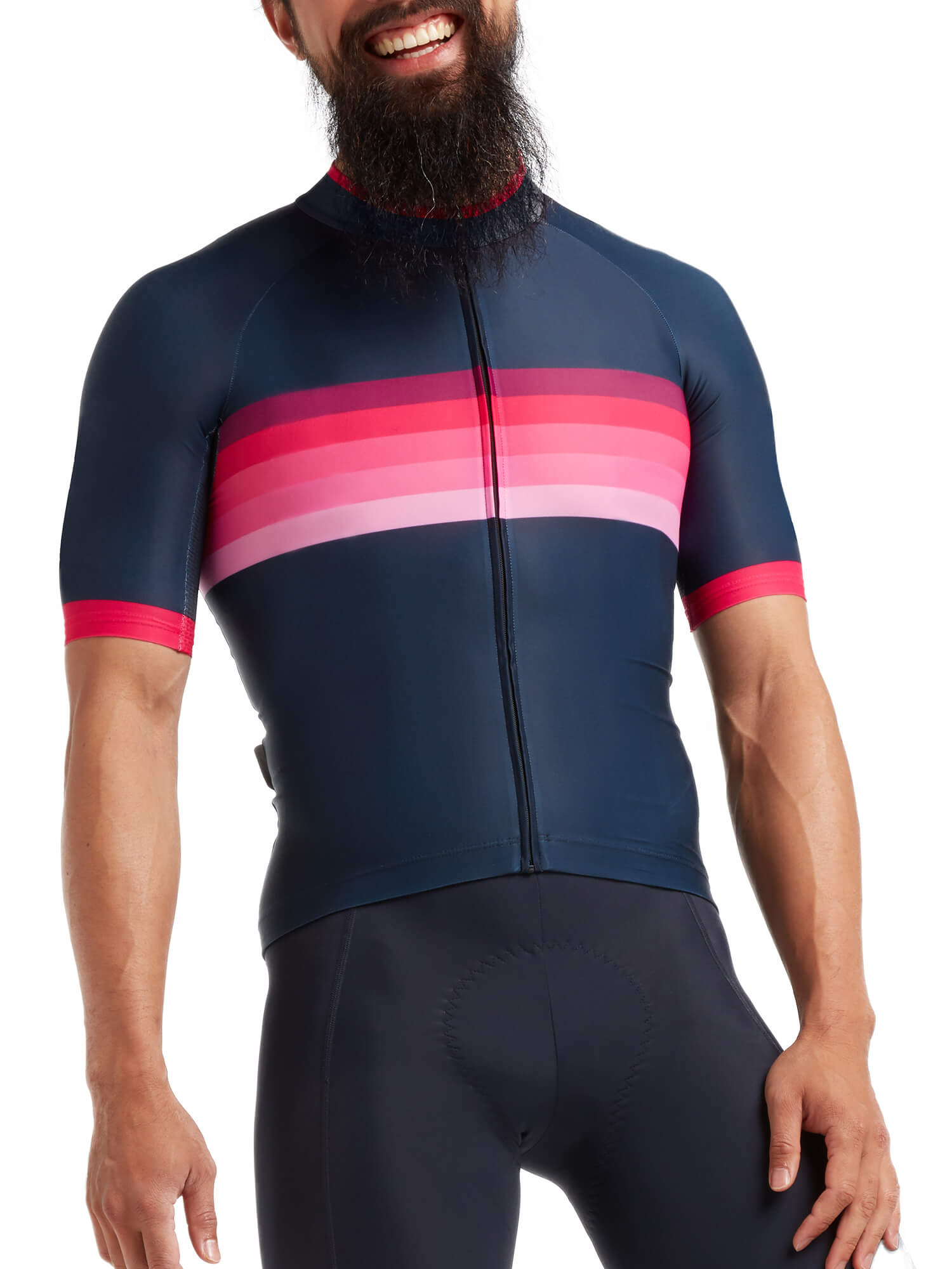 Black Sheep Cycling Men's Essentials TOUR STRIPES Jersey